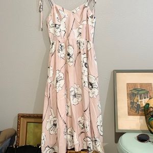 INA// pink floral bustier sundress